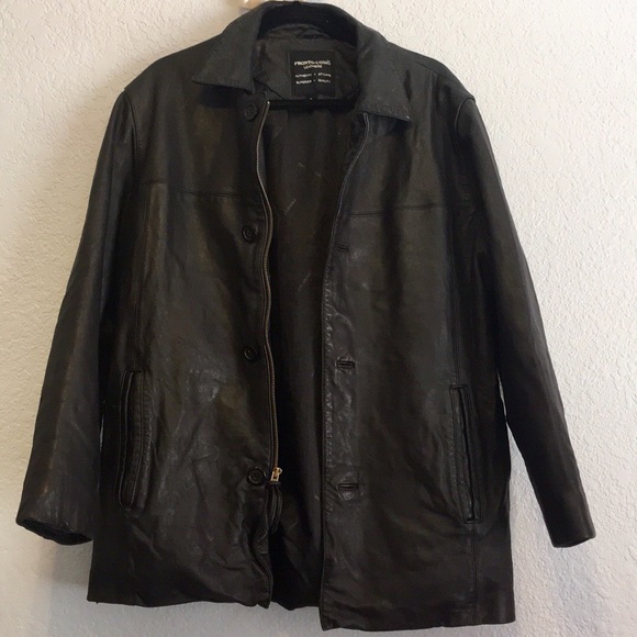 Pronto Uomo Other - MENS Pronto Uomo leather black travel coat jacket